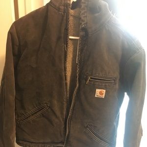 Women’s Charcoal Sherpa Carhartt jacket